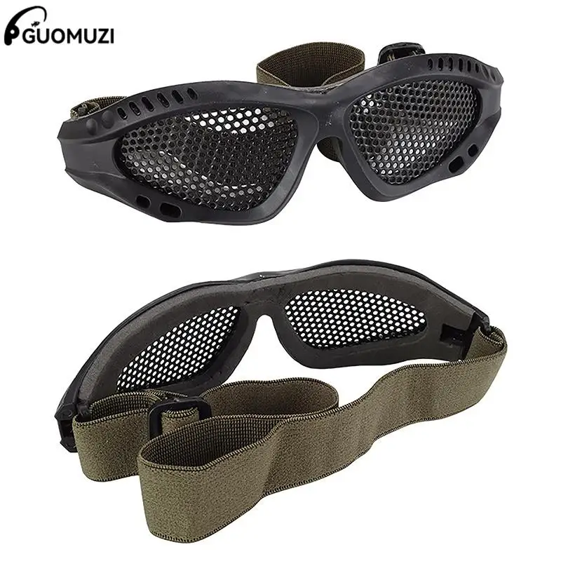 Tactical Paintball Goggles Eyewear Steel Wire Mesh Airsoft Net Glasses Eye Goggle Shock Resistance Eye Game Protector