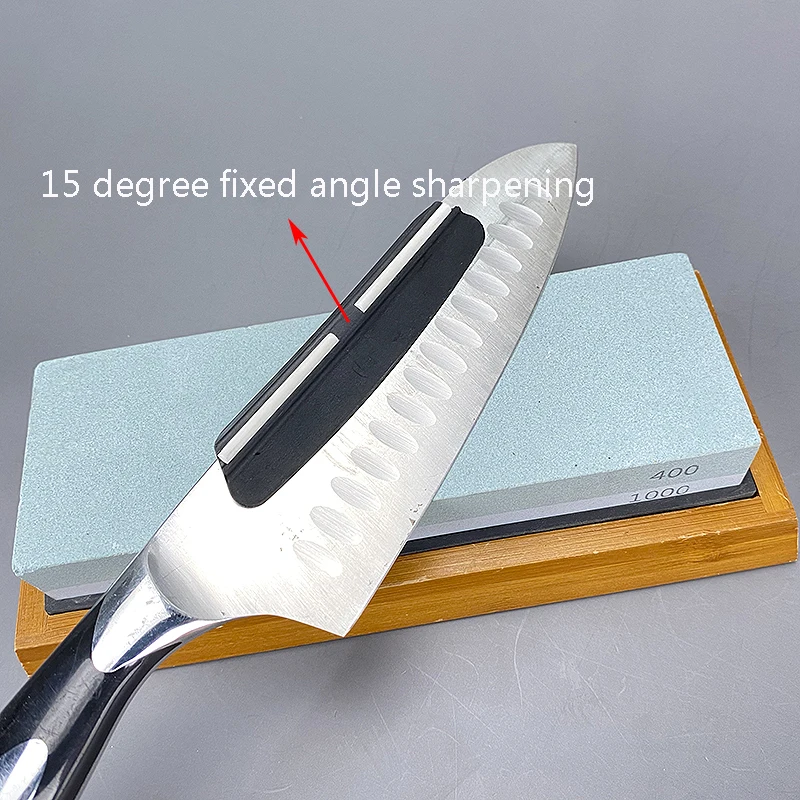 Professional Sharpening Stone Set 240-8000# Grit Whetstone Knife Sharpener with Wood Base Angle Guide Polishing Grindstone Kit