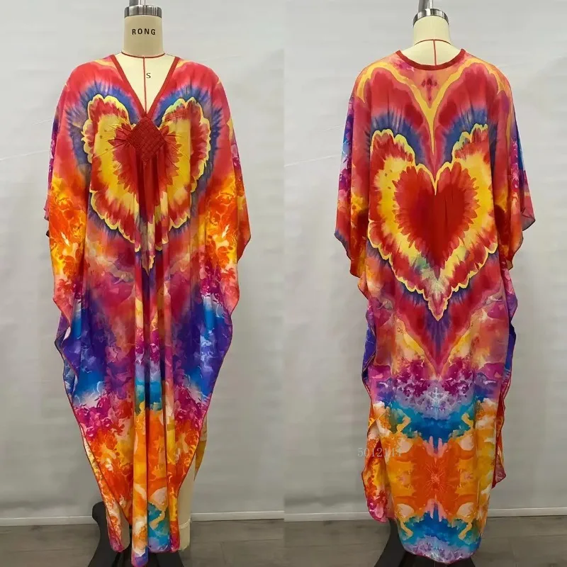 Mulheres casual vestido de impressão tingido rayon blusas plus size praia blusa cobrir muçulmano sarong pareo vestido biquinis islâmicos