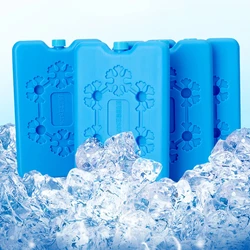 Paquetes de hielo para enfriar, paquetes de congelador reutilizables portátiles, paquetes frescos de larga duración para refrigeradores, bloques de congelador, caja fresca para acampar