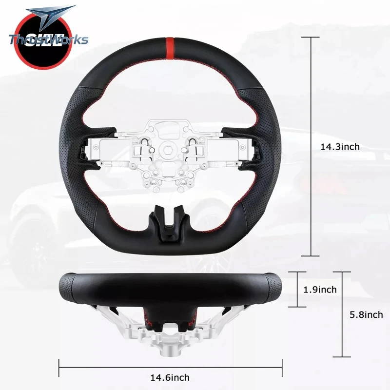 ThrustWorks Factory Custom Refit SUV Carbon Fiber Sports Car Steering Wheel 2018-2023 New