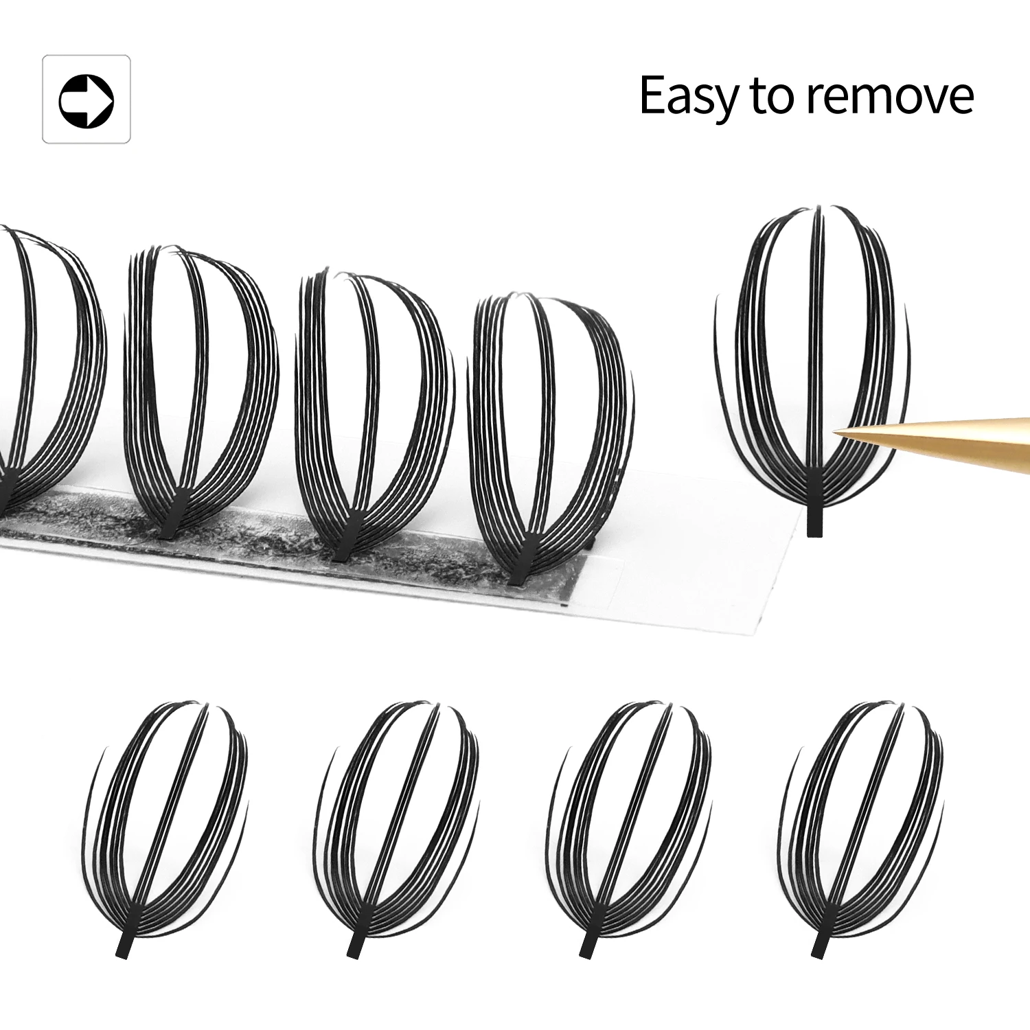 

XIUSUZAKI New Butterfly Comic Spire Lashes Soft Premade Fans Lash Russian Volume Eyelash Extensions Individual False Lashes