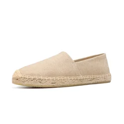 Classic Spring/Autumn Hemp and Canvas Espadrilles for Men Shoes