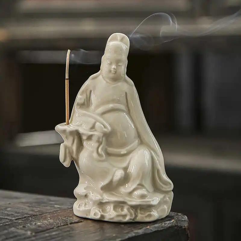 

Indoor Cerc Chinese Sle Incense Burner Tea Table Decorations Buddha Statue Home Decorations Scenic Spots Incense Stis