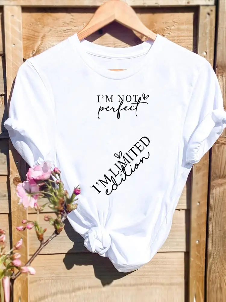 

Trend Letter 90s Trend Cute Graphic T Top Lady Female T-Shirt Stylish Tee Print Fashion Short Sleeve T-shirts Women Shirt