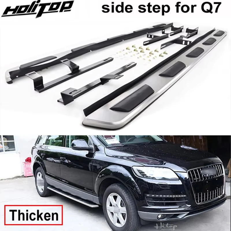 

original side step bar pedal running boards for AUDI Q7 2009 2010 2011 2012 2013 2014 2015 2016 2017 2018 2019 20220,load 300kg