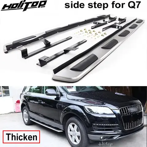 original side step bar pedal running boards for AUDI Q7 2009 2010 2011 2012 2013 2014 2015 2016 2017 2018 2019 20220,load 300kg