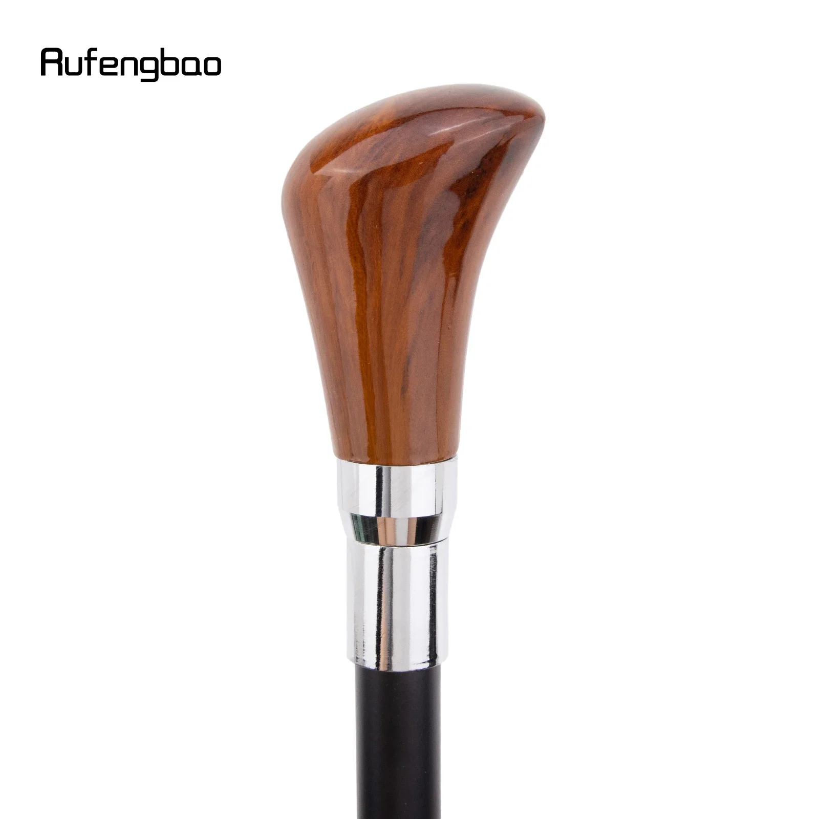 Brown Gear Silver Walking Cane Fashion Decorative Stick Gentleman Elegant Cosplay Cane Crosier 93cm  Performance Stage Cane