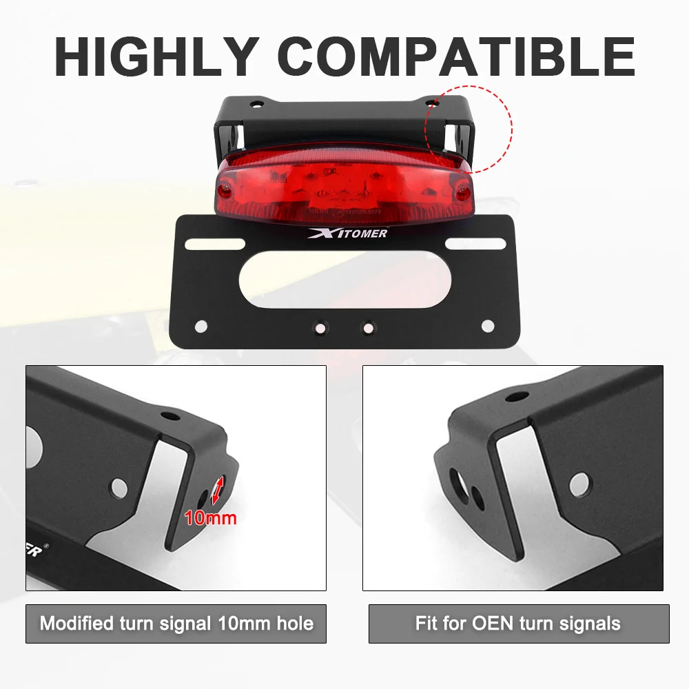 DRZ400 Rear License Plate Holder for Suzuki 2005-2024