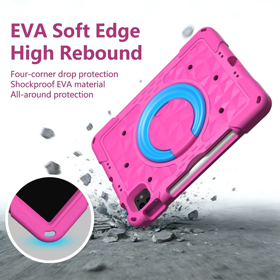 Rotation Bracelet Stand Case For iPad Air 3 4 5 6 12th 11th 10th Gen 2026 2025 A16 Pro 11 7 8 9 10.2 10.5 10.9 inch M4 M5 Cover