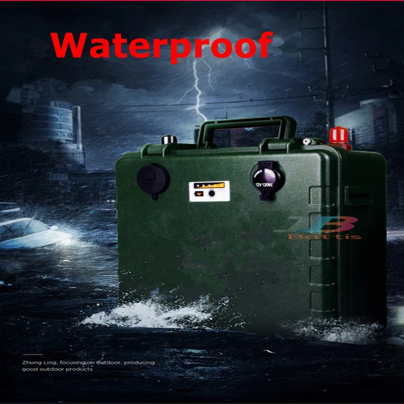 High capacity 24V 40Ah LiFePO4 lithium battery 24 battery pack power bank BMS 25.6v 1200w motor Fishing boat + 5A charger