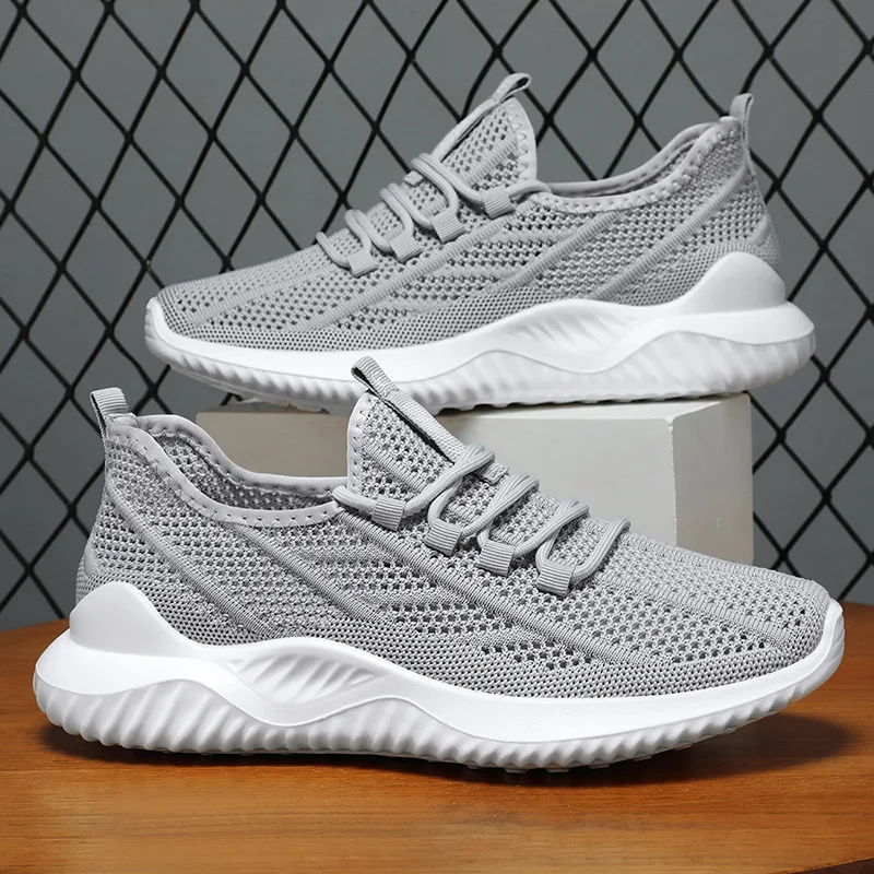 

Summer New Trend Fashion Shoes Men's Polyurethane Soft Sole Light Casual Breathable Sports Mesh Single Shoes Men