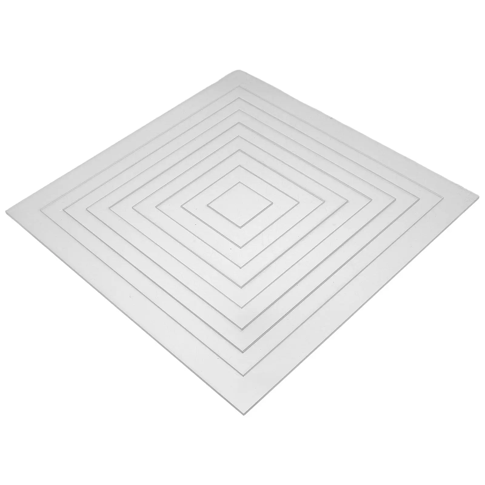 9Pcs Acrylic Router Templates Clear Square Tracing Stencils Precise Transparent Woodworking Inlay Guide Wood Craft Routing Jig
