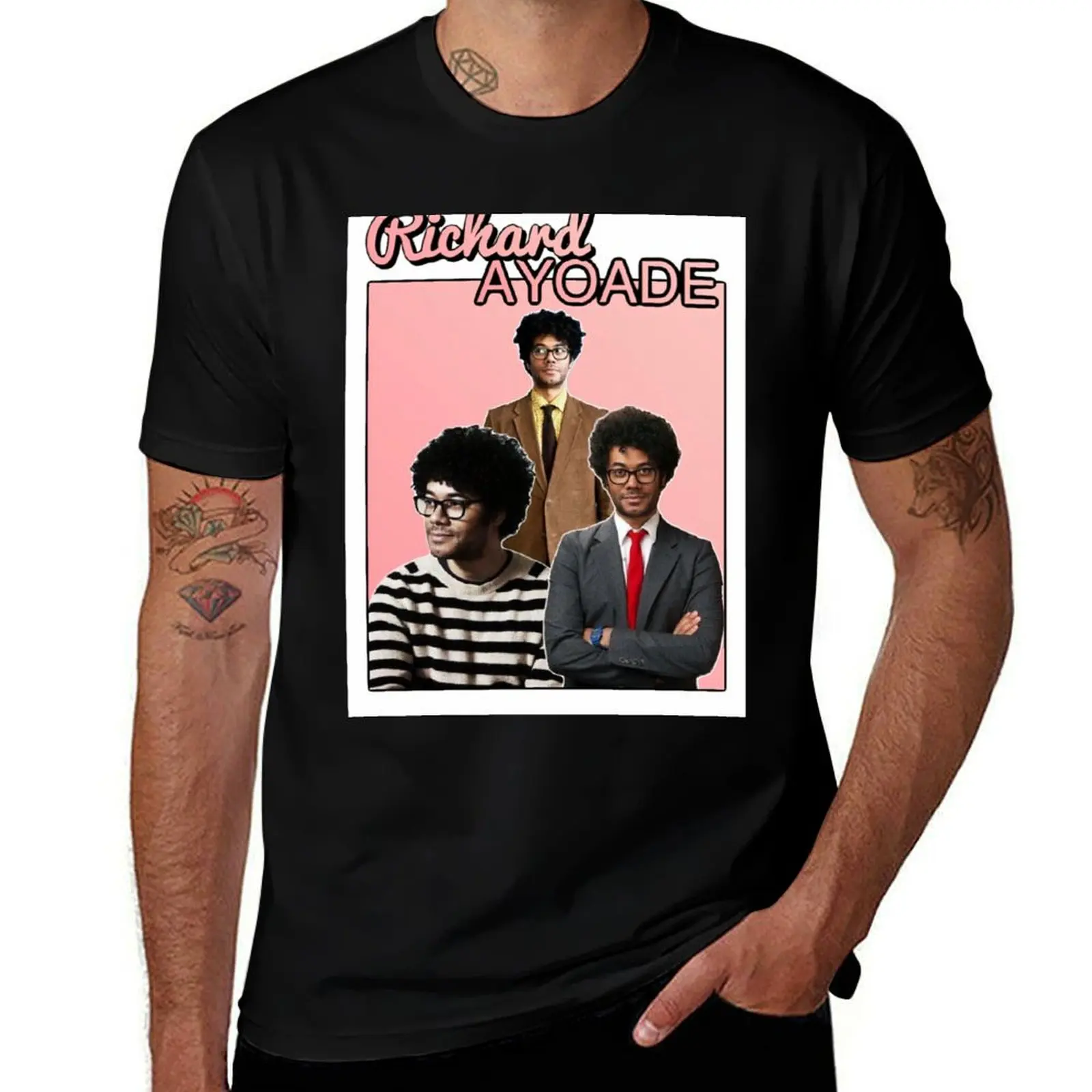 Richard Ayoade Homage T-Shirt Big Size Short Sleeve Tee for Men T-Shirt