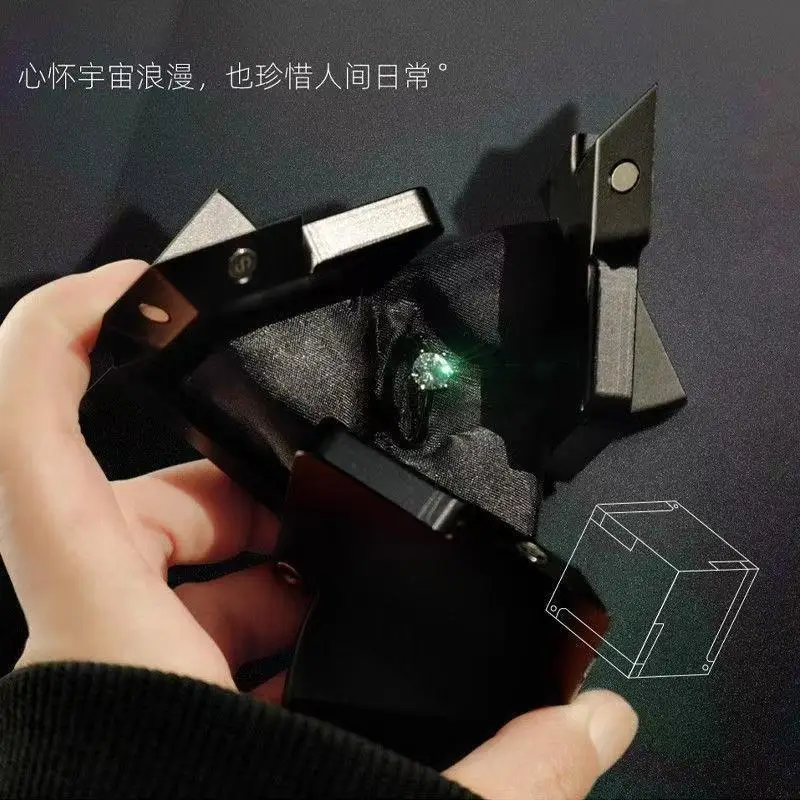 مكعبات ديناميكية صندوق خاتم تشوه ميكانيكي صندوق مجوهرات اقتراح صندوق ألعاب مفاجأة إبداعية لهدايا الصديقة الجديدة