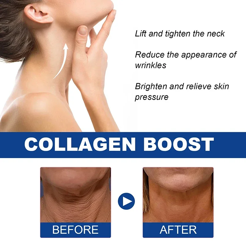 Eliminate Neck Lines Protein Cream Eliminate Double Chin Lift Neck Fine Lines Anti-ageing Moisturis Nourish Beauty Health