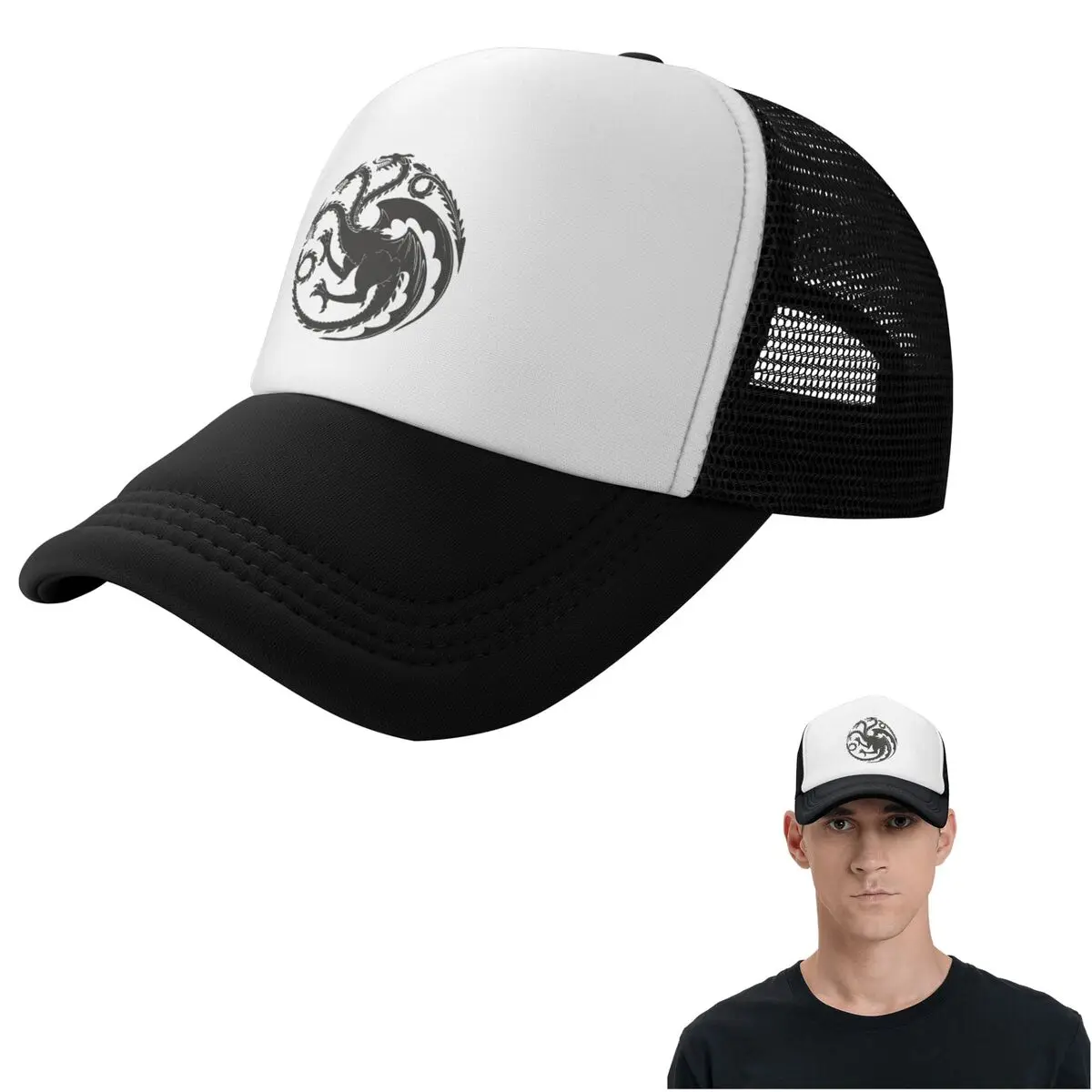 Game Of Thrones House Targaryen Cap Fashion Mesh Baseball Caps Adjustable Hat Hip Hop Summer Unisex Baseball Hats