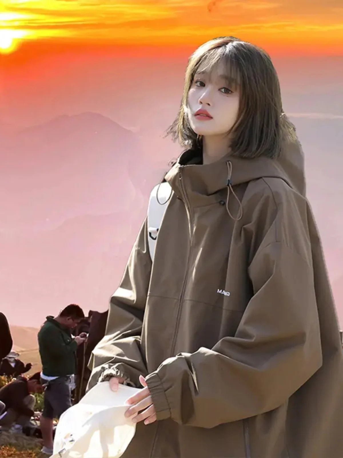 

Куртка мужская демисезонная FCE Jaet в стиле ретро, американский стиль, для активного отдыха, осенняя, цвет мэриалд, парная, на молнии, с карманами