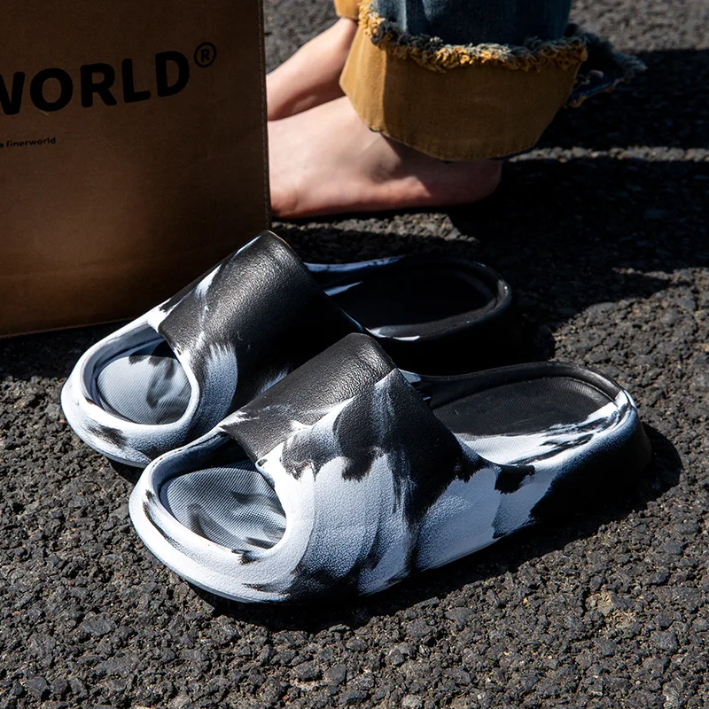 

2025: мужские и женские летние новые верхние тапочки, нескользящие и износостойкие спортивные сандалии на мягкой подошве, женская обувь