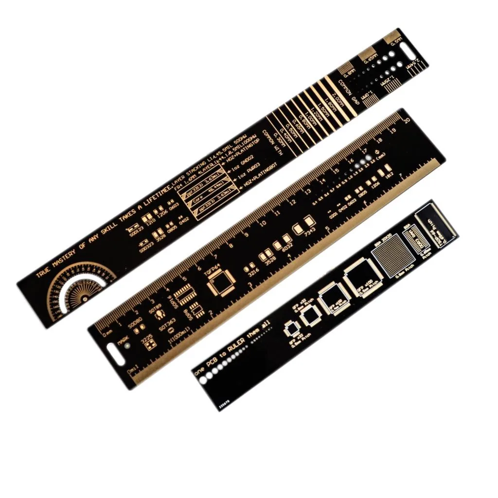 1Set 15cm 20cm 25cm Multifunctional PCB Ruler Measuring Tool Resistor Capacitor Chip IC SMD Diode Transistor Package 180 Degrees