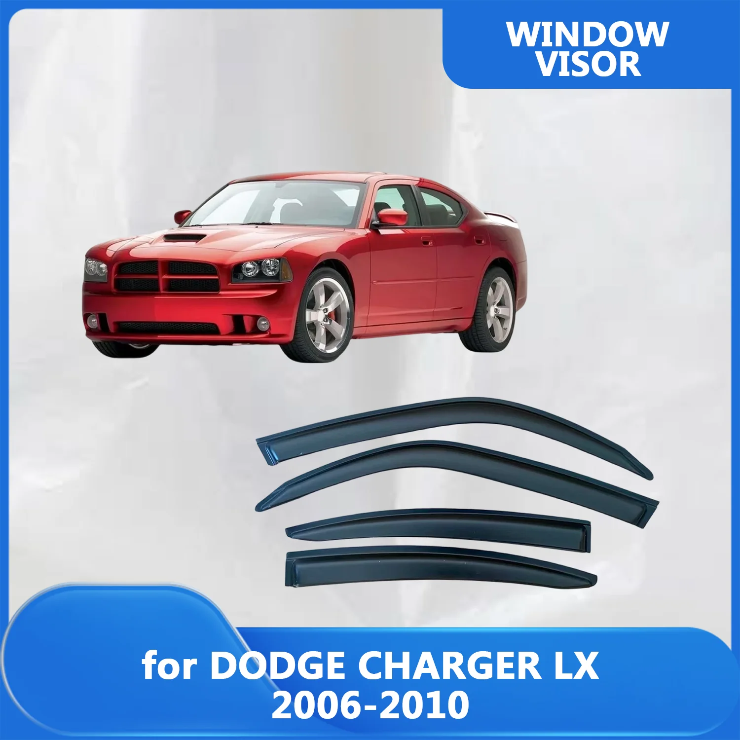 

Window Visor for DODGE CHARGER LX 2006 2007 2008 2009 2010 Wind Deflectors Rain Guards Door Visor Vent Shades Ventvisor