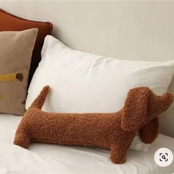 Dachshund long pillow sofa cushion headrest plush dog throw pillow