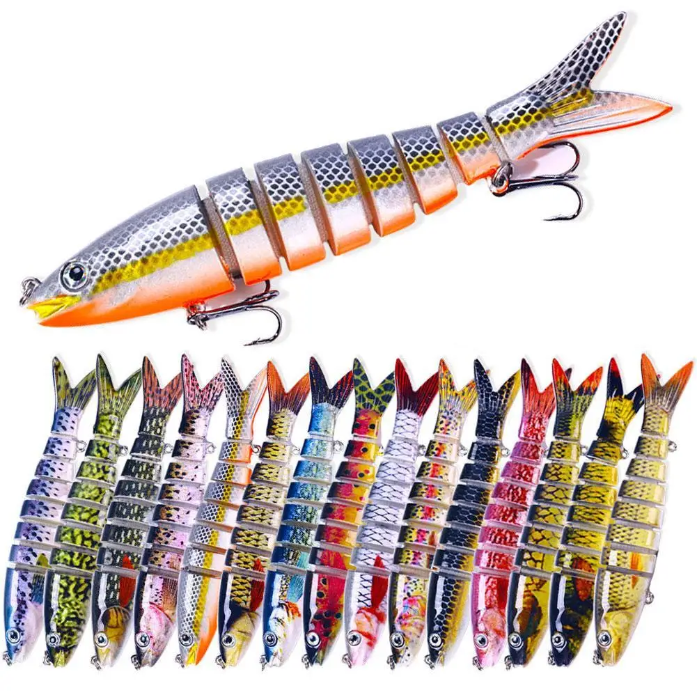 13cm Pike Wobblers For Fishing Artificial Bait Hard Multi Jointed Swimbait Crankbait Lifelike Fishing Lure Tackle