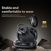 New AOC ACT3521 Wireless Sport Earphones LED Power Display HD Noise Canseling Bluetooth Earbuds Long Endurance Headphone for Mic