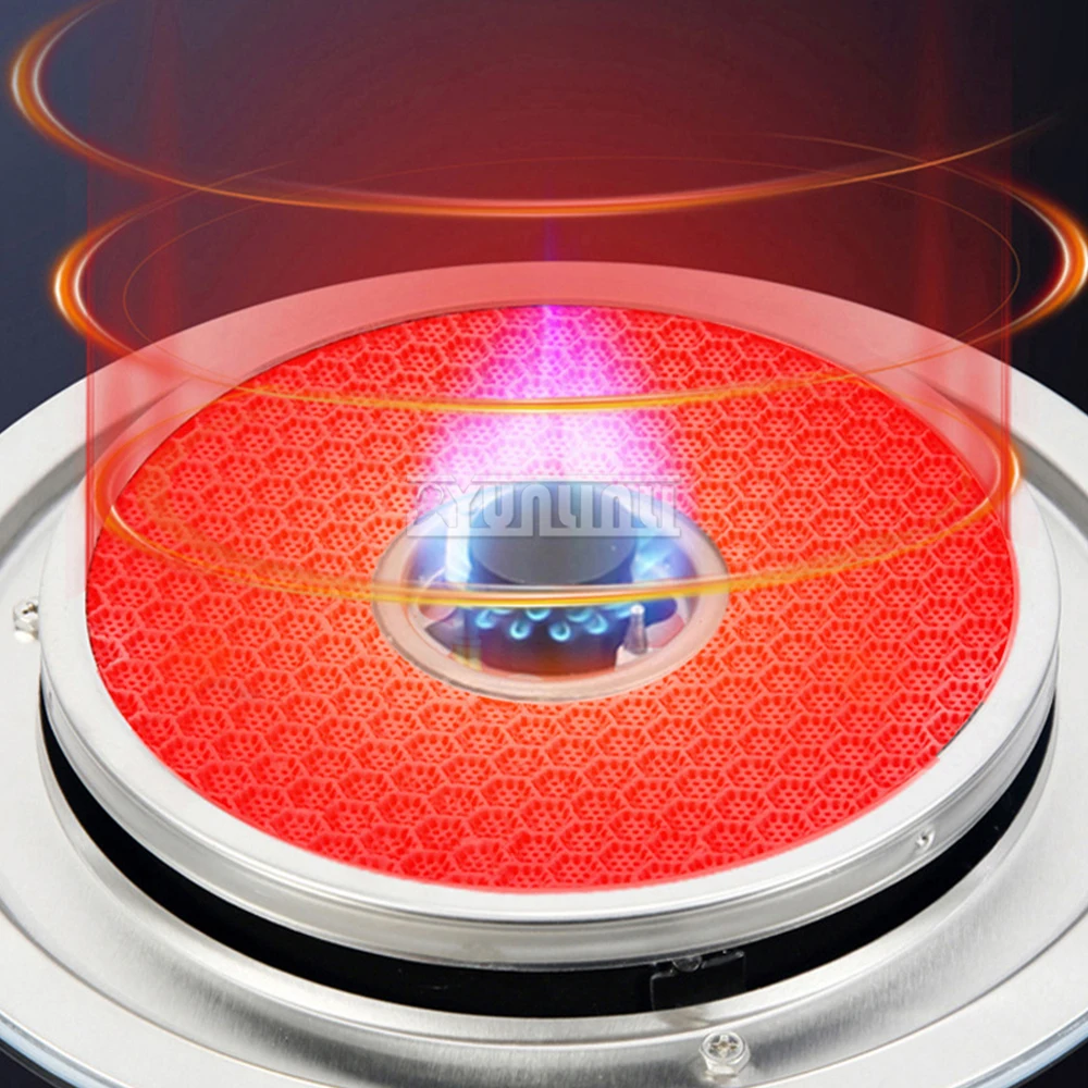 이중 스토브 가스레인지 가정용 스테인리스 스틸 적외선 가스 쿡탑 데스크탑 가스레인지