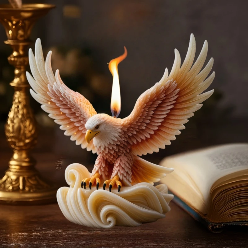 Eagle flying candle silicone mold soaring eagle resin mold craft mold flying eagle concrete cement gypsum silicone mold