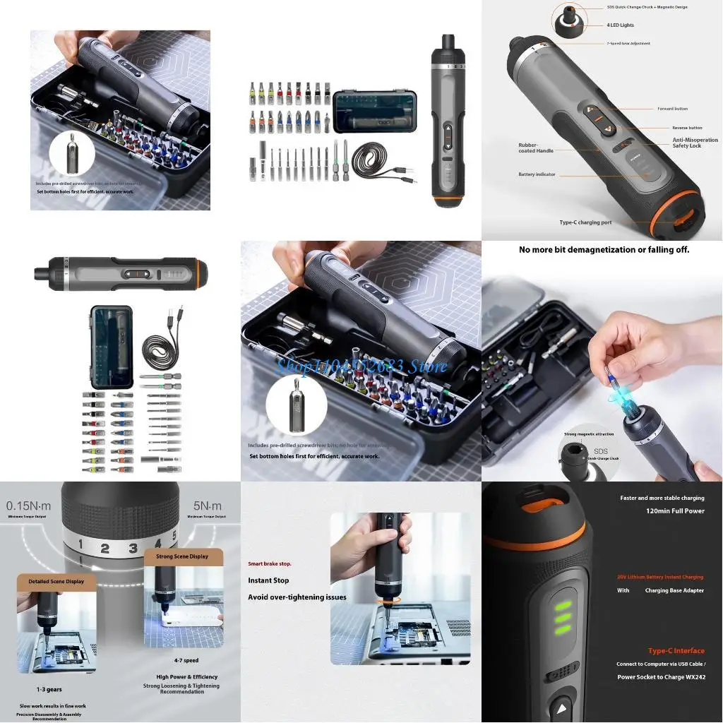 y6gd-portable-rechargeable-screwdriver-7-speed-control-lightweight-design-chucks-and-led-light-for-home-improvement