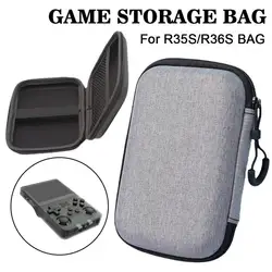 Portable Game Case for r36s / R35S Game Storage Bag EVA Cloth for r36s R35S Game Console Storage Bag Black Gray Game Accessories