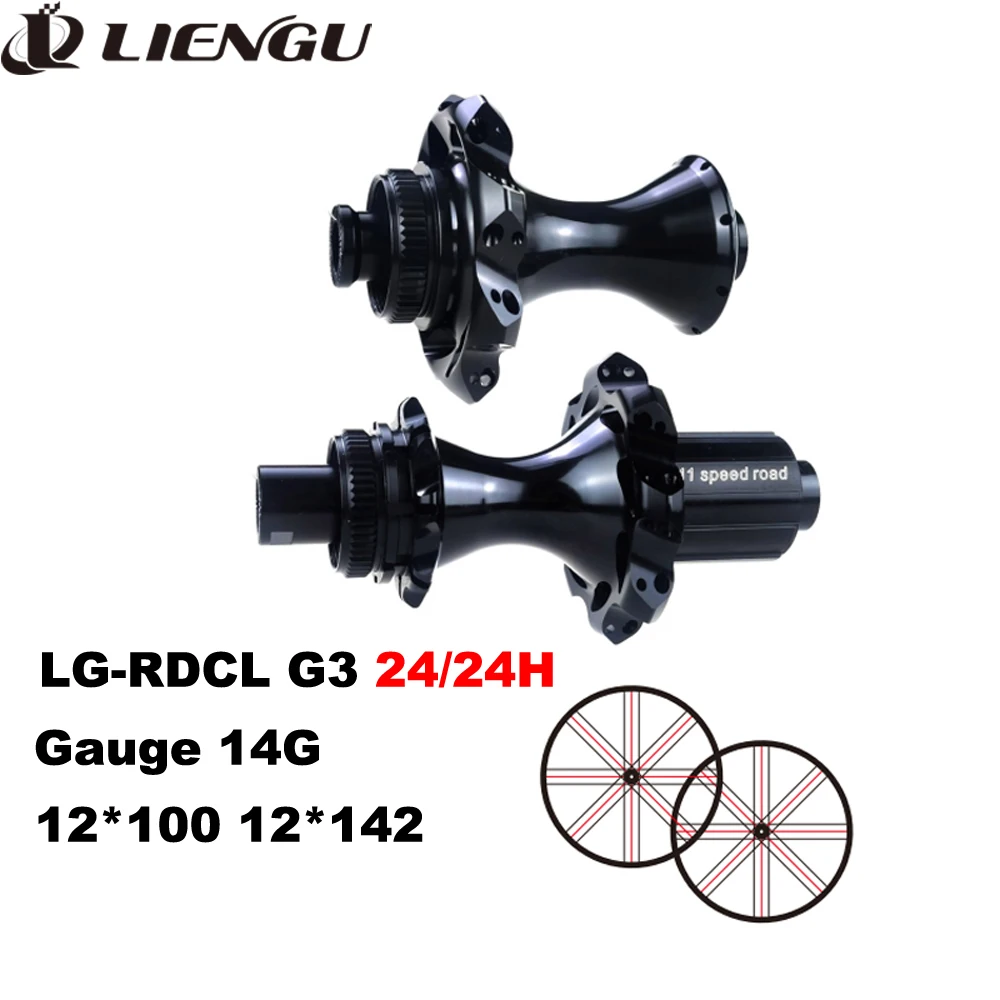G3 21/21H 24/24H Straight Pull Bike Hubs Road Bicycle Hub Center Lock Disc Brake