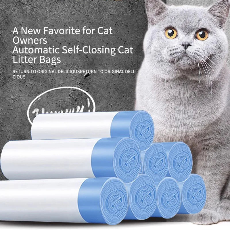

6Roll Heavy Duty Cat Litter Box High Quality Special Garbage Bags for Automatic Cat Litter Boxes Thicken Pull Out Poop Bag