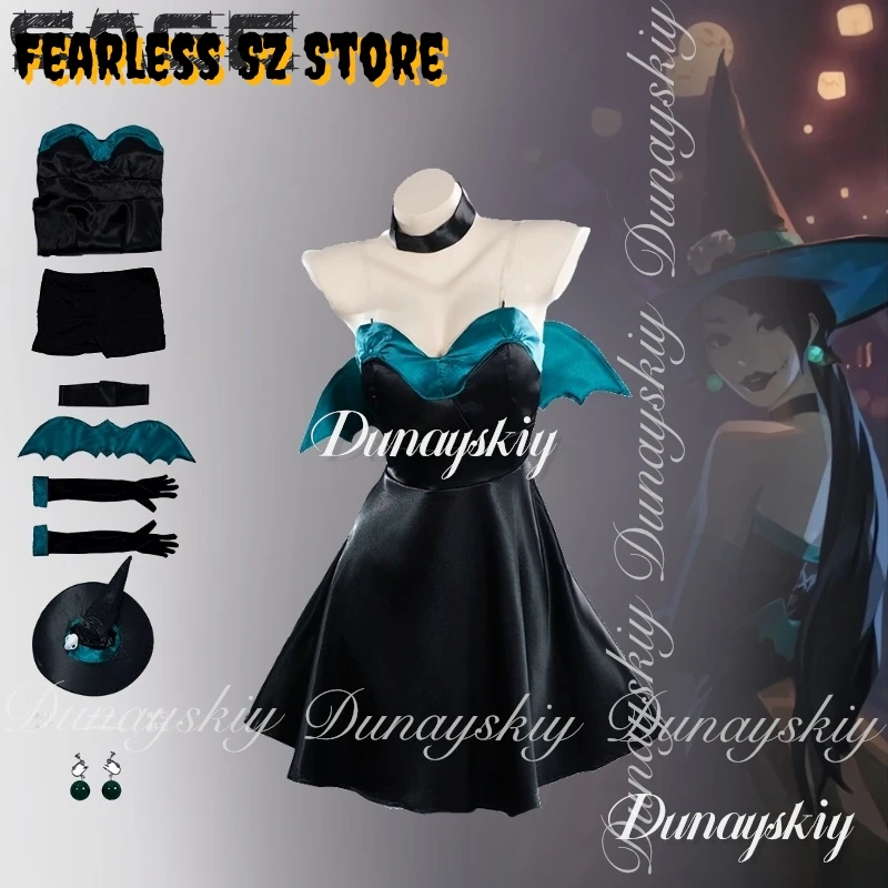 

VALORANT Game Sage Cosplay The Sentinels With The Little Witch Look Set With The Long Wig Helloween Cosplay 코스프레 Full Of Suit