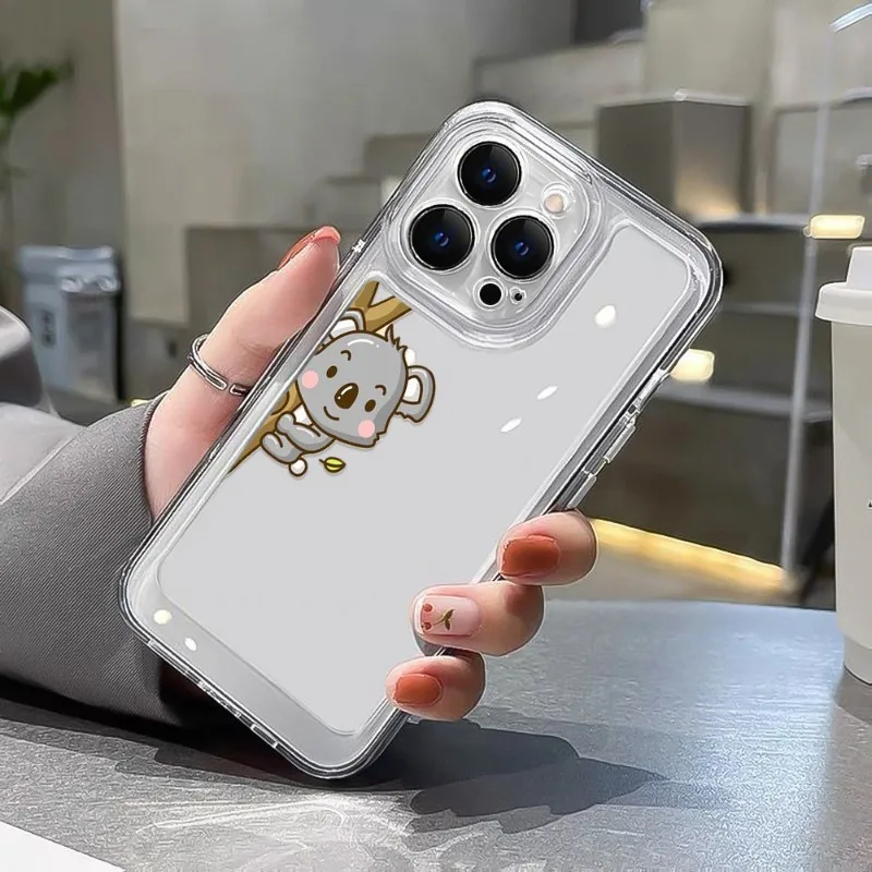 

Little Koala Phone Case For iPhone 17 16 15 14 13 12 11 Pro Max 17 Pro 12 16 Pro 13 Pro 14 15 16 Plus 16E XR XS X SE Soft Cover