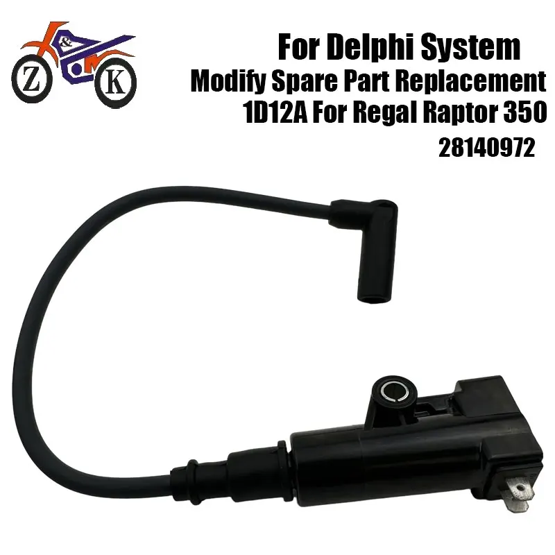 1D12A EFI Motorcycle Ignition Coil For Delphi System Modify Part Replace Fit For Regal Raptor 350 28140972
