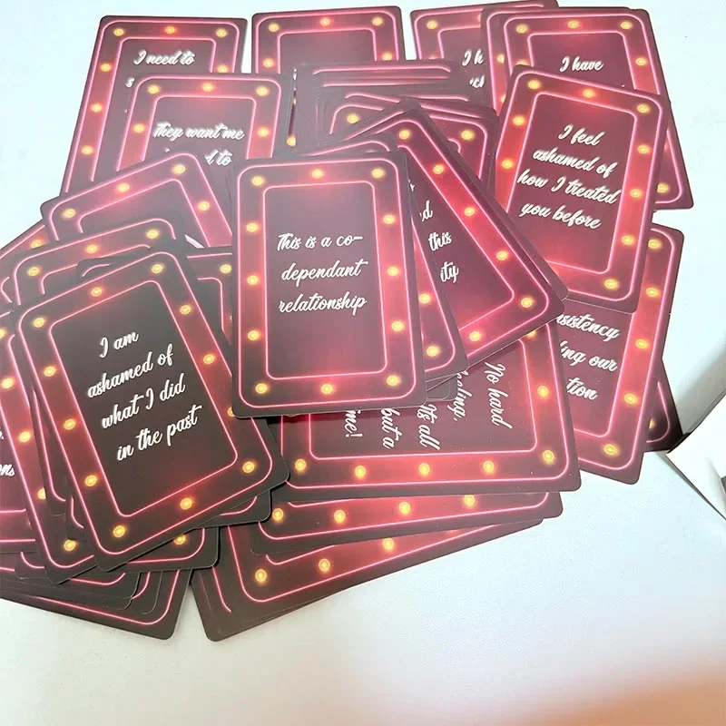 Unsaid Feelings of Love Una baraja de cartas de 90, versión en inglés, mensajes canalados de Soulmate, juego de cartas de adivinación
