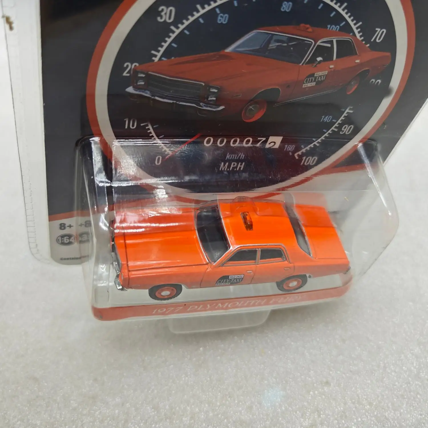 

1:64 1977 Plymouth Fury Taxi Plymouth Taxi 30057 Advanced Car Model Collectibles