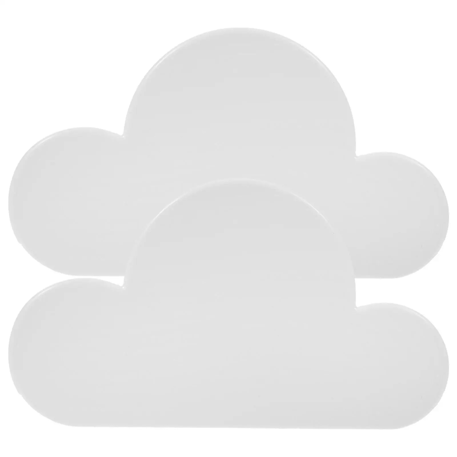 

2Pcs White Magnetic Holder Wall Decor Rack ABS Material Home Office Storage Magnetic Key Holder Novelty Key Hangers