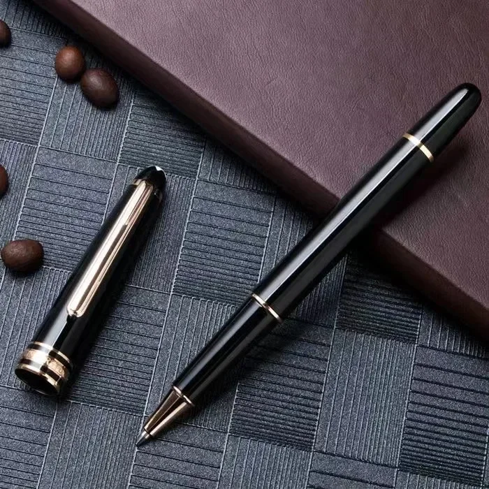 طبعة محدودة Msk-163 الترا ماتي الأسود MB رولربال تصميم فريد من نوعه مكتب المدرسة الرقم التسلسلي جل أقلام حبر جاف