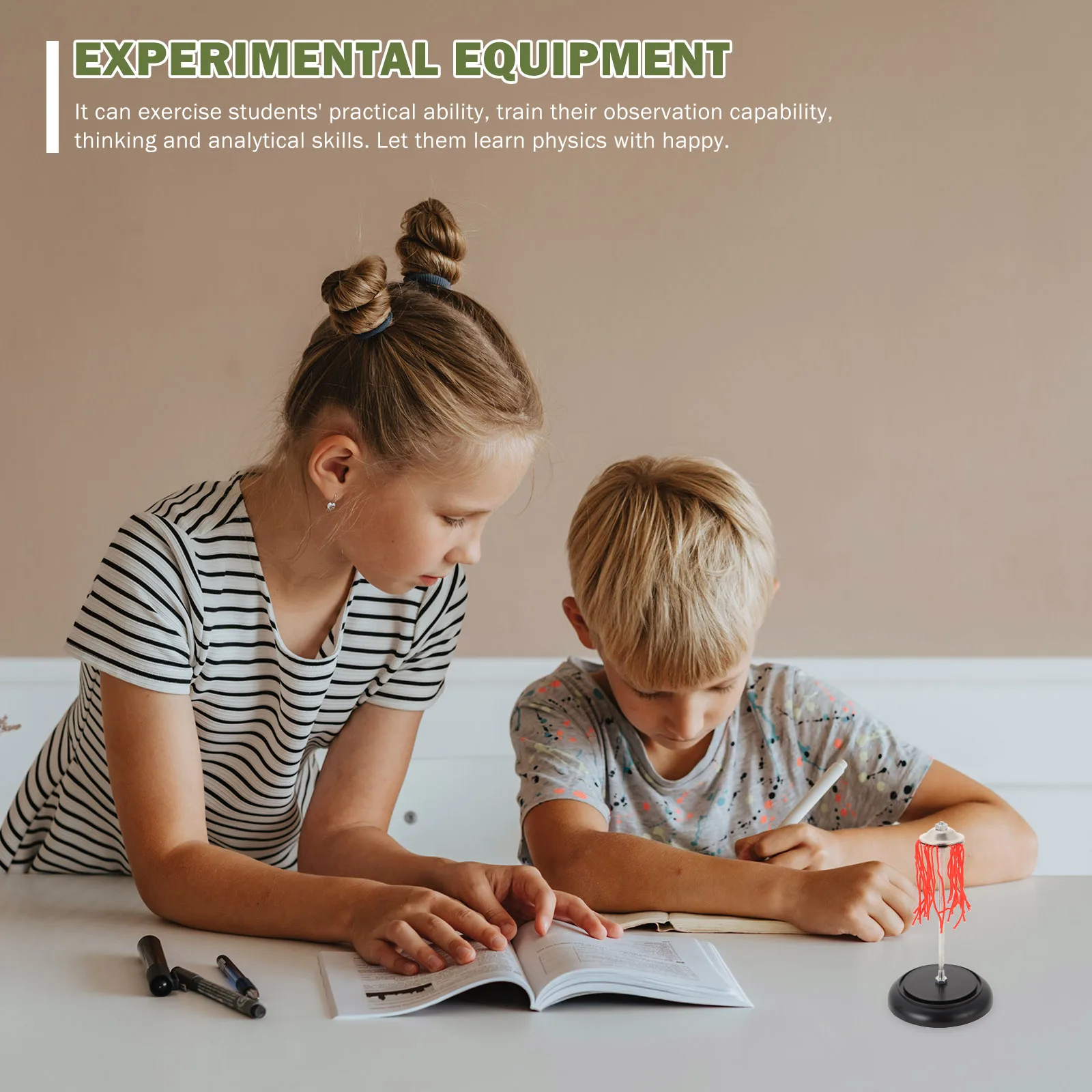 2pcs Physics Experiment Equipment Electric Plume For Junior High School Electrostatic Experiments Teaching Tool Scientific