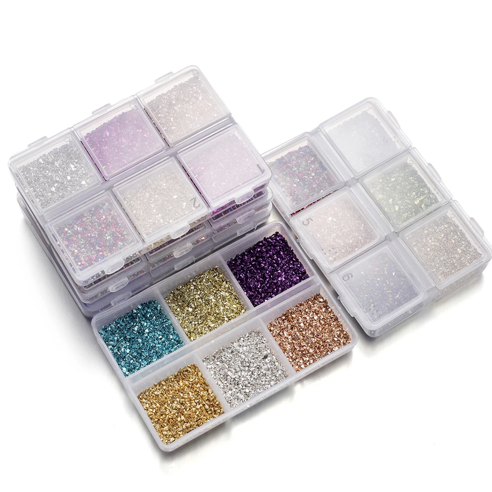 

1Box 30g Crushed Glass Stone Resin Filling Colorful Irregular Broken Stone for DIY Epoxy Resin Mold Nail Art Decoration Material