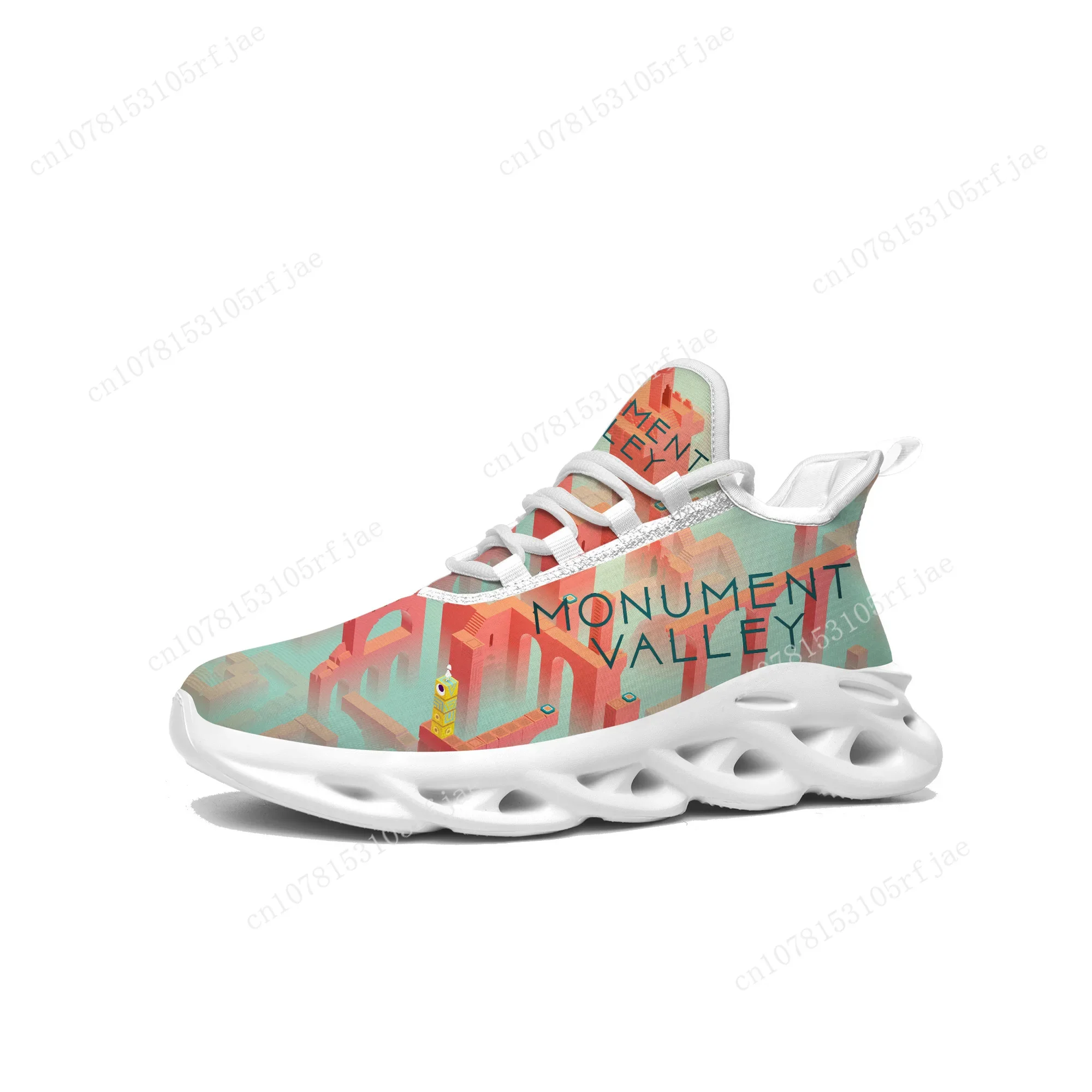 Monument Valley Sneakers Hot Cartoon Game Mens Womens Teenager Sports Running Shoes High Quality Custom Built Lace Up Shoes