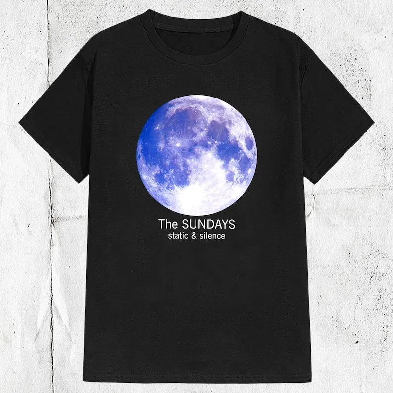 80s 90s The Sundays Band Static And Silence Album Concert T-shirt