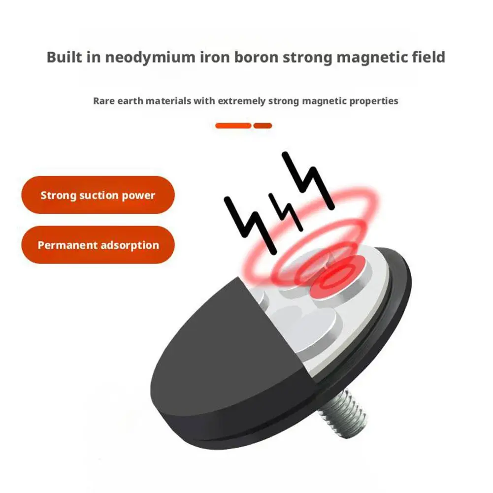 D88 M6/M8 Base magnetica Rivestito in gomma Pentola al neodimio Magneti Ventosa Staffa di montaggio Staffa per bullone per auto Luce fotografica 42KG