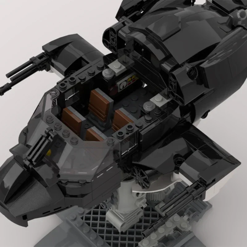 Modelo de avión militar, bloques de construcción Moc, tecnología de combate de lobo aéreo, bloques modulares, regalos, juguetes de Navidad, conjuntos DIY de montaje