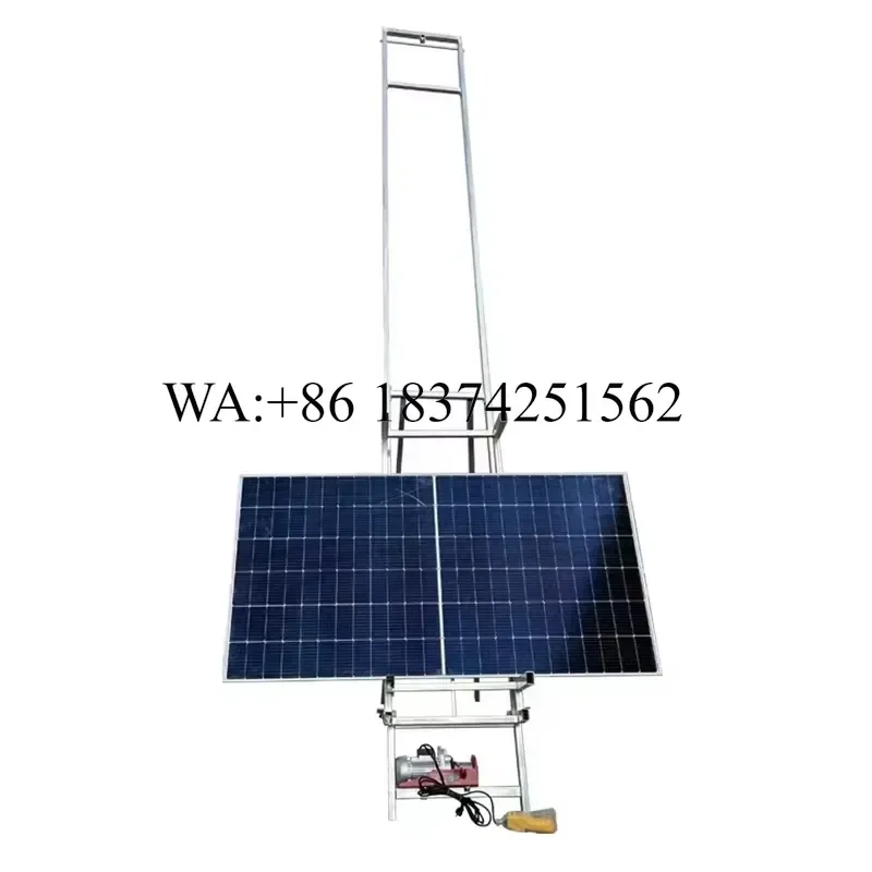 Wmwmnu Solar Panel Ladder Lift 4-20m PV Modules Hoist for Glass Sun Room Windows