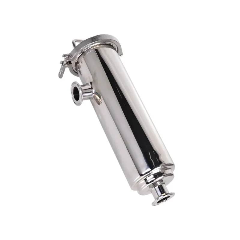 One Pieces Φ51 , Length 380mm, Sanitary 304 Stainless Steel Filter Housing, 51mmx380mm 100 Mesh Angle Filter