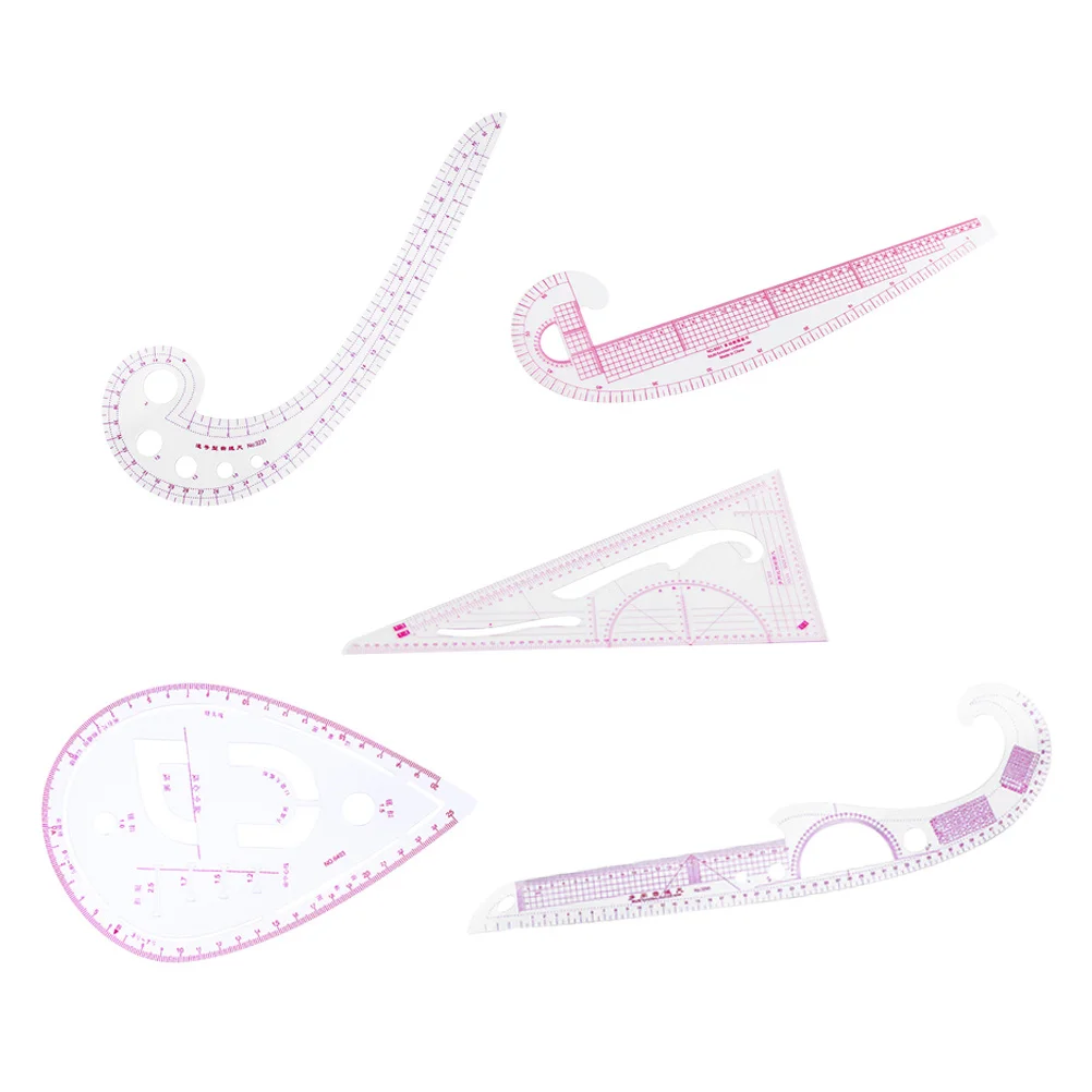 

1Set Tailor Sewing Rulers Multipurpose High Accuracy Flexible Measuring Tools for Clothing Design Drawing Sewing Rulers